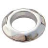 Jewelry findings, CCB plastic Donut platina plated, 29x16mm, Sold by Bag