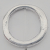 Bead Zinc Alloy Jewelry Findings Lead-free, 16x15mm, Hole:0.5mm, Sold by Bag