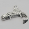Pendant Zinc Alloy Jewelry Findings Lead-free, 26x20mm Hole:2mm, Sold by Bag