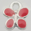 Pendant Zinc Alloy Enamel Jewelry Findings Lead-free, Butterfly 10x9mm Hole:2mm Sold by Bag