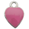 Pendant Zinc Alloy Enamel Jewelry Findings Lead-free, 13x9mm Hole:2mm Sold by Bag