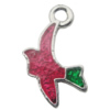 Pendant Zinc Alloy Enamel Jewelry Findings Lead-free, 17x11mm Hole:2mm Sold by Bag