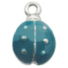 Pendant Zinc Alloy Enamel Jewelry Findings Lead-free, 15x10mm Hole:2mm Sold by Bag