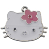 Pendant Zinc Alloy Enamel Jewelry Findings Lead-free, 30x38mm Hole:2mm Sold by Bag