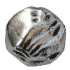 Jewelry findings, CCB plastic Beads Antique silver, Flat Round 24x14mm Hole:2mm, Sold by Bag