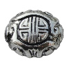 Jewelry findings, CCB plastic Beads Antique silver, 22x18mm Hole:2mm, Sold by Bag