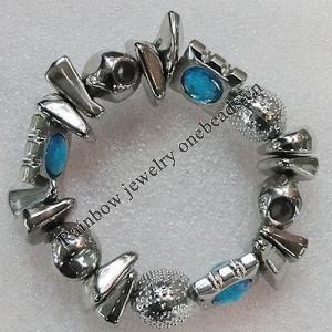 CCB Bracelet, Bead Size:15x25mm, Length:7.9 Inch, Sold By Group