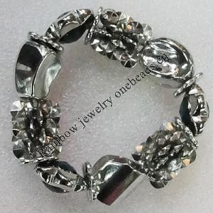 CCB Bracelet, Bead Size:23x16mm, Length:7.9 Inch, Sold By Group