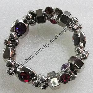 CCB Bracelet, Bead Size:12x6mm-26x7mm, Length:7.9 Inch, Sold By Group