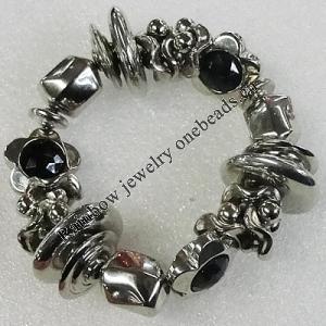 CCB Bracelet, Bead Size:12-18mm, Length:7.9 Inch, Sold By Group