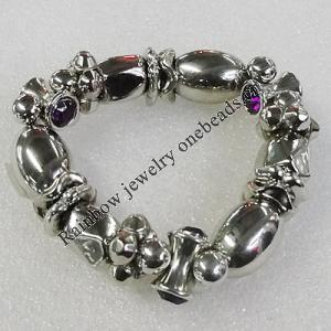 CCB Bracelet, Bead Size:17mm-19x11mm, Length:7.9 Inch, Sold By Group