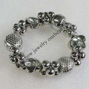 CCB Bracelet, Bead Size:16mm-20x7mm, Length:7.9 Inch, Sold By Group