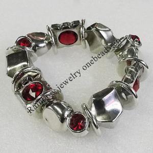 CCB Bracelet, Bead Size:16mm-24x16mm, Length:7.9 Inch, Sold By Group