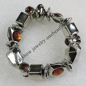CCB Bracelet, Bead Size:18mm-26x19mm, Length:7.9 Inch, Sold By Group