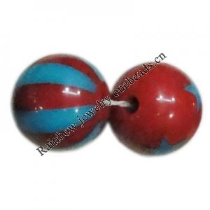 Handmade Solid Acrylic Beads, Round 12mm, Sold by Bag