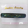 Dichroic Glass With Copper Barrette, 15x90mm, Sold by PC