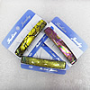 Dichroic Glass With Copper Barrette, Mix Color, 13x70mm, Sold by PC