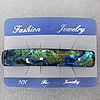 Dichroic Glass With Copper Barrette, 13x70mm, Sold by PC