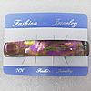 Dichroic Glass With Copper Barrette, 13x70mm, Sold by PC
