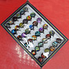 Lampwork Glass Rings, Dichroic Glass, 20mm, Hole:About 20mm, Sold by Box