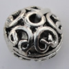 Copper Bead Jewelry Findings Lead-free, Flat Round mm Hole:mm Sold by Bag