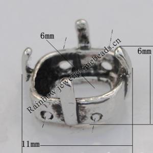 Copper Connector Jewelry Findings Lead-free, 11mm,6mm Hole:1mm Sold by Bag