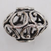 Copper European Style Beads Jewelry Findings Lead-free, Lantern 15x20mm Hole:6mm Sold by Bag