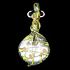 Murano Lampwork Pendant, 72x34mm Hole:3mm, Sold by PC
