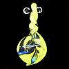 Murano Lampwork Pendant, 72x34mm Hole:3mm, Sold by PC