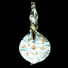 Murano Lampwork Pendant, 72x34mm Hole:3mm, Sold by PC