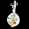 Murano Lampwork Pendant, 72x34mm Hole:3mm, Sold by PC