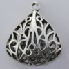 Copper Pendant Jewelry Findings Lead-free, 22x19mm Hole:2mm Sold by Bag