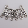 Connector Zinc Alloy Jewelry Findings Lead-free, 29x17mm Hole:1.5mm Sold by Bag