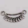 Connector Zinc Alloy Jewelry Findings Lead-free, 26x13mm Hole:1.5mm Sold by Bag