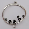 Connector Zinc Alloy Jewelry Findings Lead-free, 31x26mm Hole:1.5mm Sold by Bag