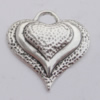 Pendant Zinc Alloy Jewelry Findings Lead-free, 34x34mm, Sold by Bag