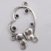 Connector Zinc Alloy Jewelry Findings Lead-free, 32x30mm Hole:2mm Sold by Bag