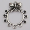 Connector Zinc Alloy Jewelry Findings Lead-free, 30x26mm Hole:2mm Sold by Bag