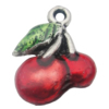 Pendant Zinc Alloy Enamel Jewelry Findings Lead-free, 18x13mm Hole:1.5mm, Sold by Bag