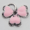 Pendant Zinc Alloy Enamel Jewelry Findings Lead-free, 17x19mm Hole:3mm, Sold by Bag