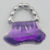 Pendant Zinc Alloy Enamel Jewelry Findings Lead-free, 15x15mm Hole:4x7mm, Sold by Bag