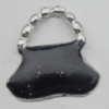 Pendant Zinc Alloy Enamel Jewelry Findings Lead-free, 15x15mm Hole:4x7mm, Sold by Bag