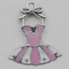 Pendant Zinc Alloy Enamel Jewelry Findings Lead-free, 21x17mm Hole:1mm, Sold by Bag