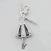 Pendant Zinc Alloy Enamel Jewelry Findings Lead-free, 32x15mm Hole:2mm, Sold by Bag