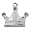 Pendant Zinc Alloy Enamel Jewelry Findings Lead-free, Crown 17x18mm Hole:1.5mm, Sold by Bag