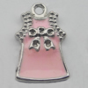 Pendant Zinc Alloy Enamel Jewelry Findings Lead-free, 22x14mm Hole:2mm, Sold by Bag