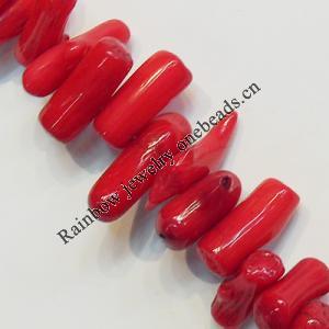 Coral Beads, Nugget 14-22mm Hole:0.1mm, Sold by KG