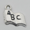 Pendant Zinc Alloy Enamel Jewelry Findings Lead-free, 12x12mm Hole:1.5mm, Sold by Bag