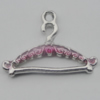 Pendant Zinc Alloy Enamel Jewelry Findings Lead-free, 24x17mm Hole:2mm, Sold by Bag