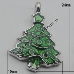 Pendant Zinc Alloy Enamel Jewelry Findings Lead-free, 24x18mm Hole:1.5mm, Sold by Bag